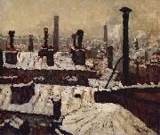 Toits sous la neige Gustave Caillebotte